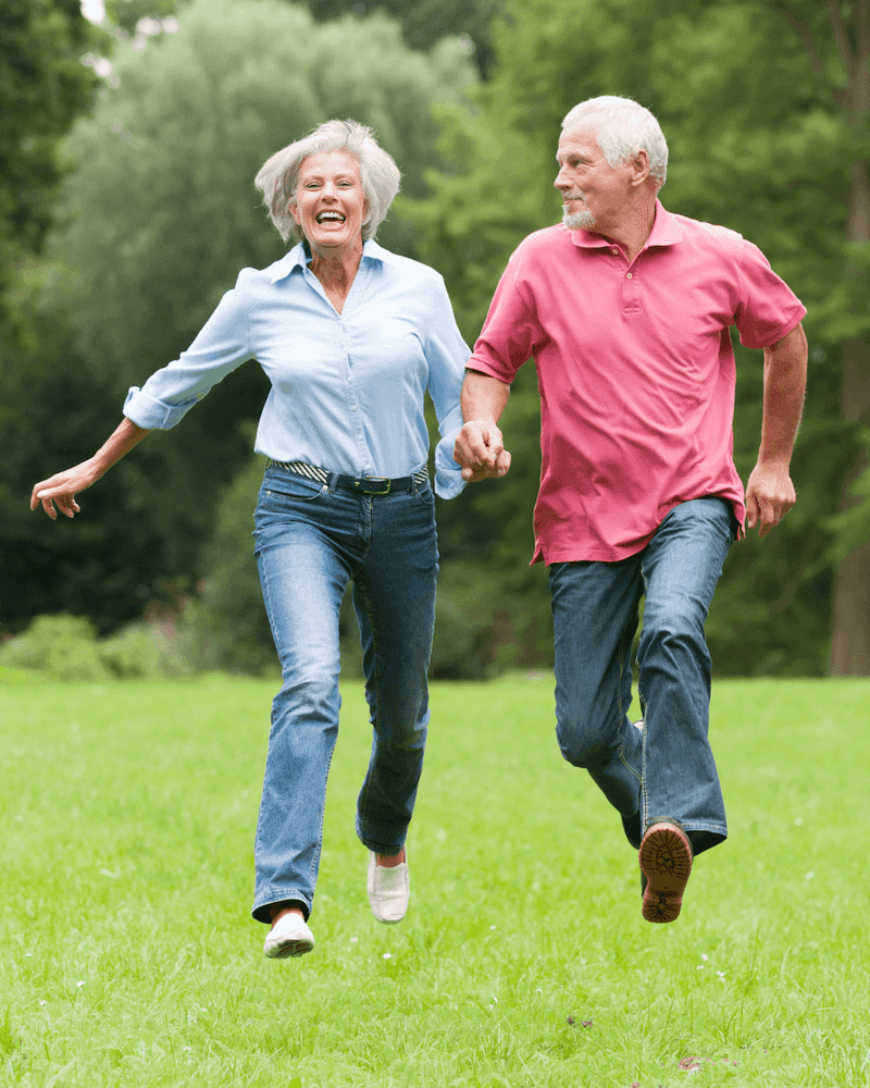 Older people doing stretches